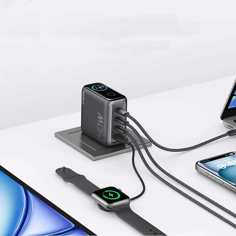 Anker Charger (140W, 4-Port, PD 3.1) with USB-C Cable